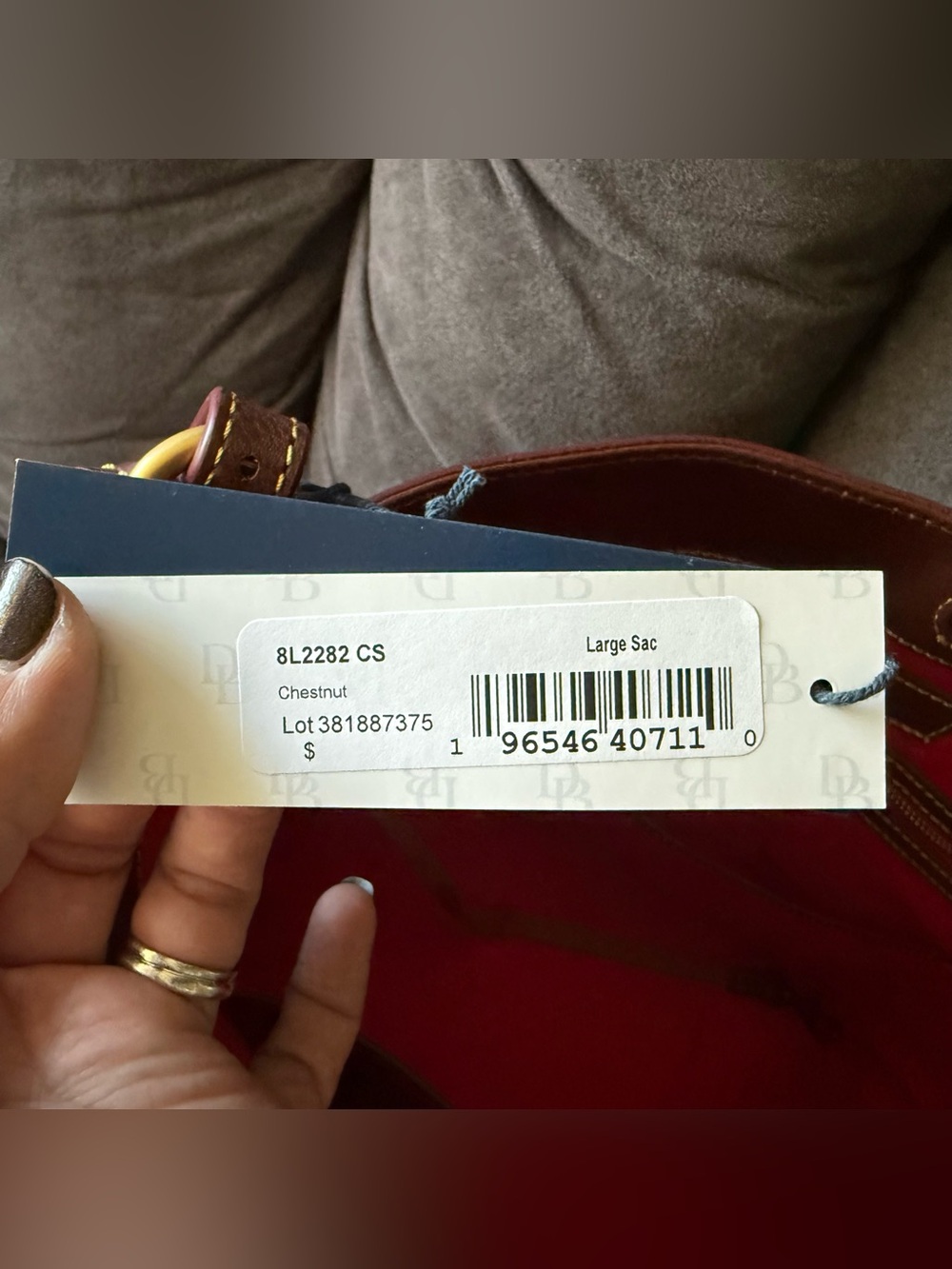 Dooney & Bourke Florentine Large Sac Shoulder Bag in Chestnut 🌰 - Picture 12 of 15